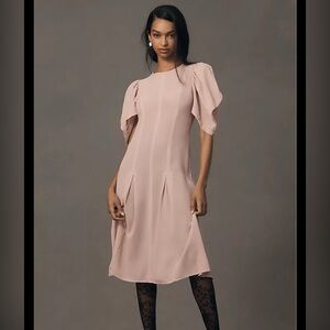 Anthropologie Blush Midi Dress